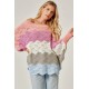 Maglione in maglia a blocchi di colore Multi