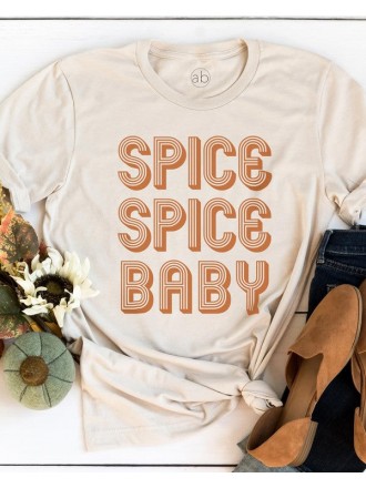 Maglietta grafica Spice Spice Baby Crema